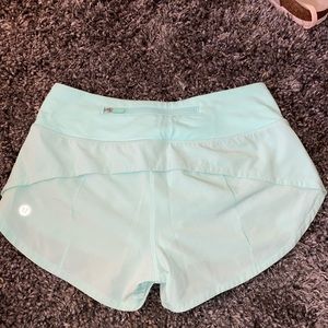 Lulu lemon shorts light blue/ mint green